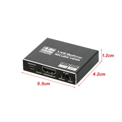 Mini Active HDMI Splitter 1X2 เวอร์ชั่น 2.0 4K@60Hz Mini Active HDMI Splitter 1X2 เวอร์ชั่น 2.0 4K@60Hz