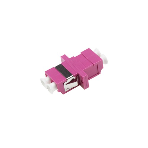 ตัวต่อหัวไฟเบอร์ LC-LC (UPC) DX MM OM4 ตัวต่อหัวไฟเบอร์ LC-LC (UPC) DX MM OM4