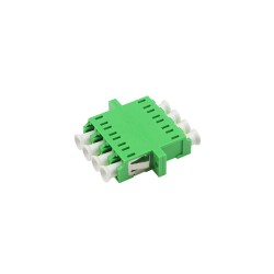 ตัวต่อหัวไฟเบอร์ LC-LC (APC) Quad SM GREEN ตัวต่อหัวไฟเบอร์ LC-LC (APC) Quad SM GREEN