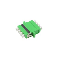 ตัวต่อหัวไฟเบอร์ LC-LC (APC) Quad SM GREEN ตัวต่อหัวไฟเบอร์ LC-LC (APC) Quad SM GREEN