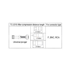 LINK คีมอัดหัว BNC, RG6 ชนิดกันน้ำ รุ่น TC-2315 LINK คีมอัดหัว BNC, RG6 ชนิดกันน้ำ รุ่น TC-2315