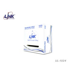 LINK สายโทรศัพท์ 4 Core 100M รุ่น UL-1024 LINK สายโทรศัพท์ 4 Core 100M รุ่น UL-1024