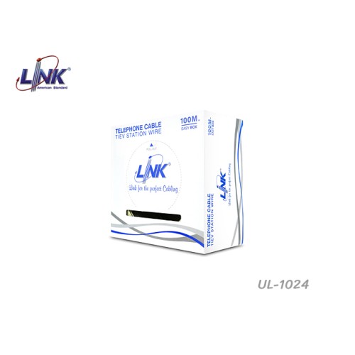LINK สายโทรศัพท์ 4 Core 100M รุ่น UL-1024 LINK สายโทรศัพท์ 4 Core 100M รุ่น UL-1024