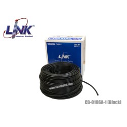 สายนำสัญญาณ RG6 LINK รุ่น CB-0106A-1 สีดำ (100M) สายนำสัญญาณ RG6 LINK รุ่น CB-0106A-1 สีดำ (100M)