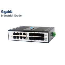 Gigabit Industrial Switch 8 Port Uplink 8 SFP