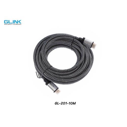 GLINK สาย HDMI 4K@60Hz รุ่น GL-201 ยาว 10 เมตร GLINK สาย HDMI 4K@60Hz รุ่น GL-201 ยาว 10 เมตร