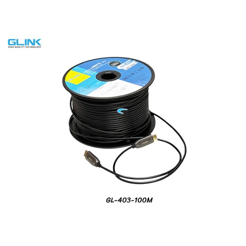 GLINK สาย HDMI ไฟเบอร์ออฟติก 4K@60Hz ยาว 100 เมตร GLINK สาย HDMI ไฟเบอร์ออฟติก 4K@60Hz ยาว 100 เมตร