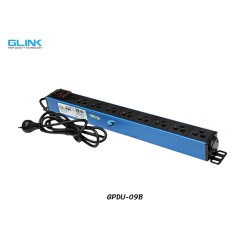 GLINK ปลั๊กไฟ 8 ช่อง สำหรับตู้แร็ค รุ่น GPDU-09B GLINK ปลั๊กไฟ 8 ช่อง สำหรับตู้แร็ค รุ่น GPDU-09B