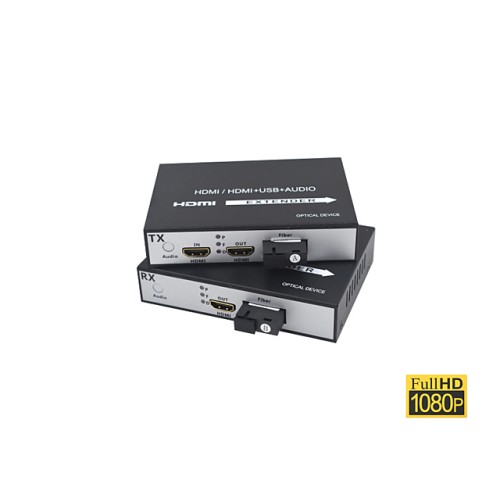 HDMI To Fiber Extender 1080p 20KM (Loop Out) HDMI To Fiber Extender 1080p 20KM (Loop Out)