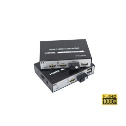 HDMI To Fiber 1080p + USB 20KM (Loop Out) HDMI To Fiber 1080p + USB 20KM (Loop Out)