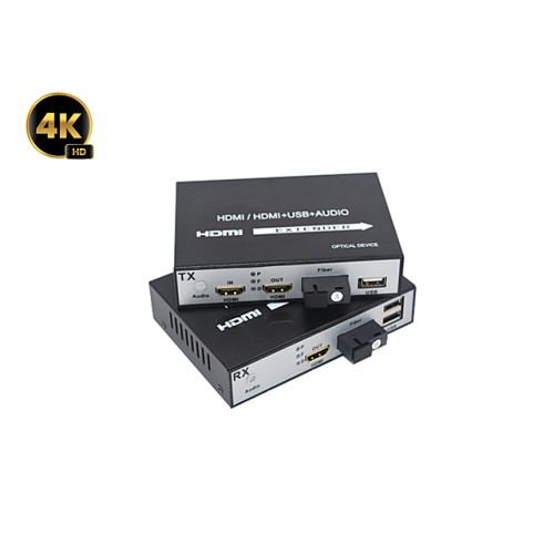 HDMI To Fiber Extender 4K + USB 20KM (Loop Out) HDMI To Fiber Extender 4K + USB 20KM (Loop Out)