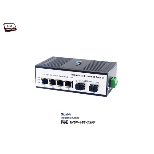 Gigabit Industrial PoE 4 Port + 2 SFP Uplink Gigabit Industrial PoE 4 Port + 2 SFP Uplink