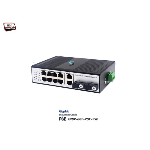 Gigabit Industrial PoE 8 Port + 2GE + 2SC Uplink Gigabit Industrial PoE 8 Port + 2GE + 2SC Uplink