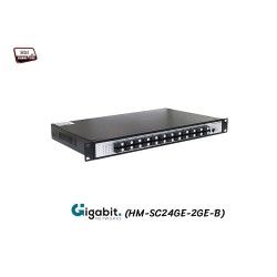 Gigabit Switch SC 24 Port 3KM Uplink 2 Gigabit LAN