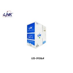 LINK สายแลน CAT6 UTP 24AWG รุ่น US-9106A (305M) LINK สายแลน CAT6 UTP 24AWG รุ่น US-9106A (305M)