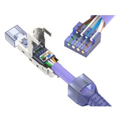 หัวแลน CAT7 FTP สำหรับสายแบบมีชีลด์ (ถอดได้) หัวแลน CAT7 FTP สำหรับสายแบบมีชีลด์ (ถอดได้)