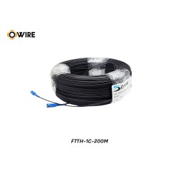 สายไฟเบอร์ออฟติก 1 Core SM เข้าหัว SC/UPC ยาว 200 เมตร สายไฟเบอร์ออฟติก 1 Core SM เข้าหัว SC/UPC ยาว 200 เมตร