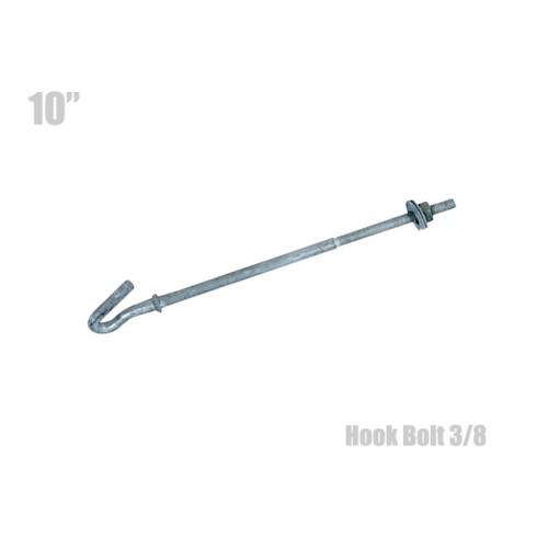 ฮุกโบลท์ (hook Bolt) ขนาด 3/8″ ความยาว 10 นิ้ว ฮุกโบลท์ (hook Bolt) ขนาด 3/8″ ความยาว 10 นิ้ว
