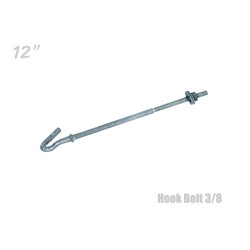 ฮุกโบลท์ (hook Bolt) ขนาด 3/8″ ความยาว 12 นิ้ว ฮุกโบลท์ (hook Bolt) ขนาด 3/8″ ความยาว 12 นิ้ว