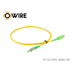 Patch Cord SC-FC (APC) SM Simplex ยาว 1 เมตร Patch Cord SC-FC (APC) SM Simplex ยาว 1 เมตร