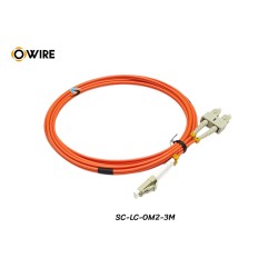 Patch Cord SC-LC MM OM2 Duplex ยาว 3 เมตร Patch Cord SC-LC MM OM2 Duplex ยาว 3 เมตร