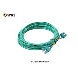 Patch Cord SC-SC MM OM3 Duplex ยาว 10 เมตร Patch Cord SC-SC MM OM3 Duplex ยาว 10 เมตร