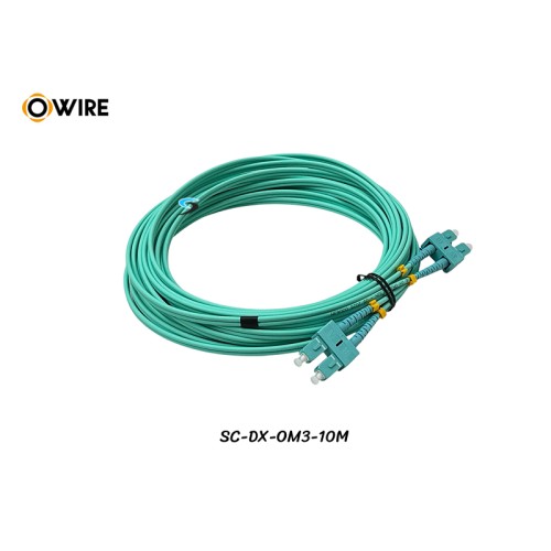Patch Cord SC-SC MM OM3 Duplex ยาว 10 เมตร Patch Cord SC-SC MM OM3 Duplex ยาว 10 เมตร