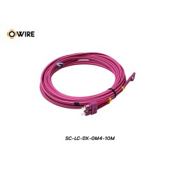 Patch Cord SC-LC MM OM4 Duplex ยาว 10 เมตร Patch Cord SC-LC MM OM4 Duplex ยาว 10 เมตร
