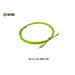 Patch Cord SC-LC MM OM5 Simplex ยาว 3 เมตร Patch Cord SC-LC MM OM5 Simplex ยาว 3 เมตร