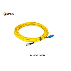Patch Cord SC-FC (UPC) SM Simplex ยาว 10 เมตร Patch Cord SC-FC (UPC) SM Simplex ยาว 10 เมตร