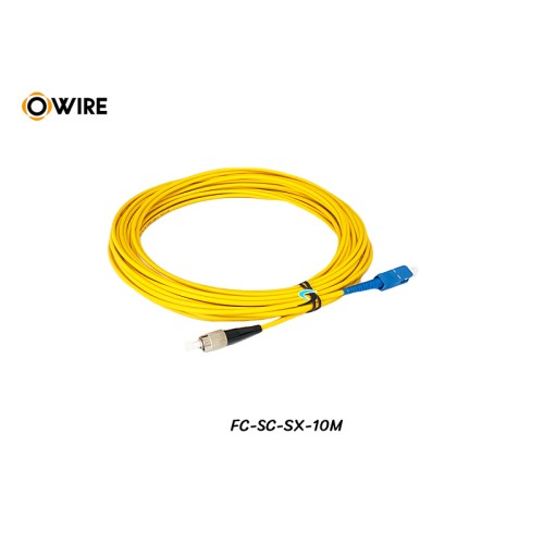 Patch Cord SC-FC (UPC) SM Simplex ยาว 10 เมตร Patch Cord SC-FC (UPC) SM Simplex ยาว 10 เมตร