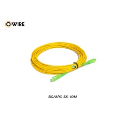 Patch Cord SC-SC (APC) SM Simplex ยาว 10 เมตร Patch Cord SC-SC (APC) SM Simplex ยาว 10 เมตร