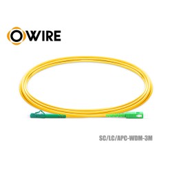 Patch Cord SC-LC (APC) SM Simplex ยาว 3 เมตร Patch Cord SC-LC (APC) SM Simplex ยาว 3 เมตร