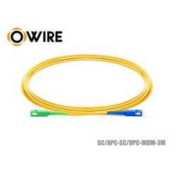 Patch Cord SC/APC-SC/UPC SM Simplex ยาว 3 เมตร Patch Cord SC/APC-SC/UPC SM Simplex ยาว 3 เมตร