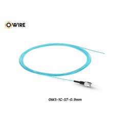 Pigtail 1 Core ST/UPC MM OM3 0.9mm ยาว 1.5 เมตร Pigtail 1 Core ST/UPC MM OM3 0.9mm ยาว 1.5 เมตร