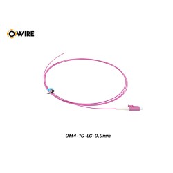 Pigtail 1 Core LC/UPC MM OM4 0.9mm ยาว 1.5 เมตร Pigtail 1 Core LC/UPC MM OM4 0.9mm ยาว 1.5 เมตร
