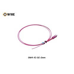 Pigtail 1 Core SC/UPC MM OM4 2mm ยาว 1.5 เมตร Pigtail 1 Core SC/UPC MM OM4 2mm ยาว 1.5 เมตร
