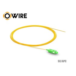 Pigtail 1 Core SC/APC SM 0.9mm ยาว 1.5 เมตร Pigtail 1 Core SC/APC SM 0.9mm ยาว 1.5 เมตร