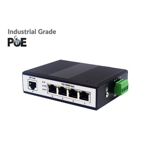 Industrial PoE Switch 4 Port 10/100 + 1 LAN Uplink Industrial PoE Switch 4 Port 10/100 + 1 LAN Uplink