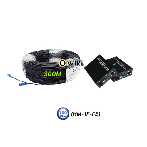 สายไฟเบอร์ออฟติก 1 Core 300 เมตร + Media BIDI 10/100 สายไฟเบอร์ออฟติก 1 Core 300 เมตร + Media BIDI 10/100