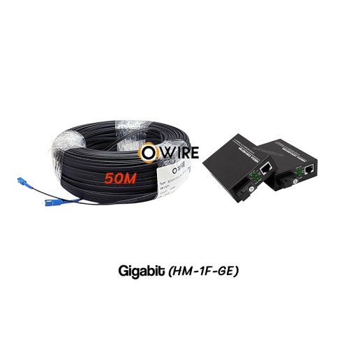 สายไฟเบอร์ออฟติก 1 Core 50 เมตร + Media BIDI 1G สายไฟเบอร์ออฟติก 1 Core 50 เมตร + Media BIDI 1G