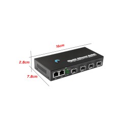 Gigabit Switch SFP 4 Port Uplink 2 Gigabit LAN