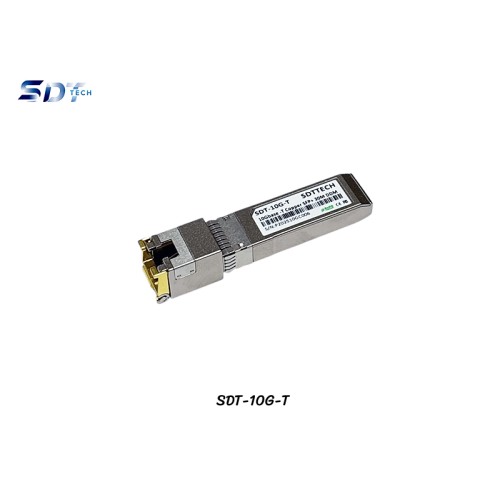 10G SFP+ TO LAN RJ45 30M DDM รุ่น SDT-10G-T 10G SFP+ TO LAN RJ45 30M DDM รุ่น SDT-10G-T