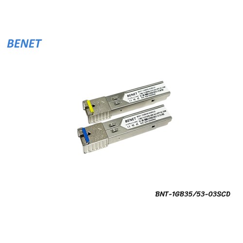 BENET | SFP SC BIDI-1310/1550 1.25G DDM SM 3KM
