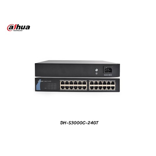 Gigabit Switch 24 Port Dahua รุ่น DH-S3000C-24GT Gigabit Switch 24 Port Dahua รุ่น DH-S3000C-24GT