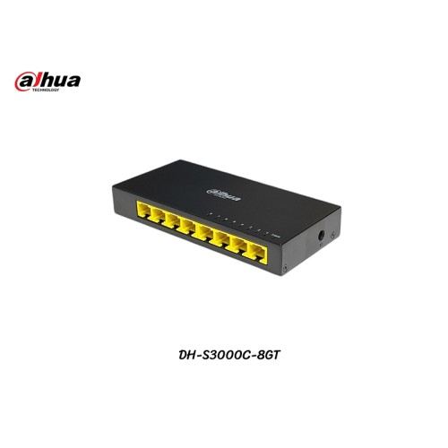 Gigabit Switch 8 Port Dahua รุ่น S3000C-8GT Gigabit Switch 8 Port Dahua รุ่น S3000C-8GT