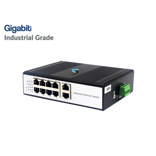Gigabit Industrial Switch 8 Port + 2 LAN GE Uplink Gigabit Industrial Switch 8 Port + 2 LAN GE Uplink
