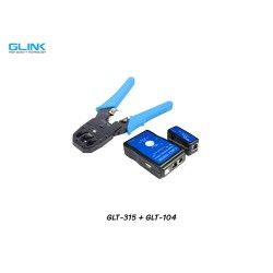GLINK คีมย้ำหัวแลน GLT-315 + เครื่องทดสอบ GLT-104 GLINK คีมย้ำหัวแลน GLT-315 + เครื่องทดสอบ GLT-104
