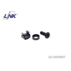 LINK น็อตยึดอุปกรณ์ตู้แร็ค รุ่น CH-10010SET (10 ตัว) LINK น็อตยึดอุปกรณ์ตู้แร็ค รุ่น CH-10010SET (10 ตัว)