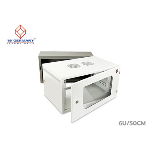 Germany ตู้แร็คติดผนัง 6U รุ่น G1-60506 ลึก 50 ซม. Germany ตู้แร็คติดผนัง 6U รุ่น G1-60506 ลึก 50 ซม.